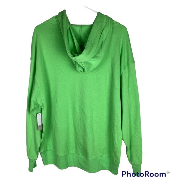 NWT BP Nordstrom Lime Green Graphic Print Hoodie Sweatshirt Women's Medium - Picture 3 of 11